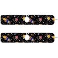 thumbnail image 3 of Cosmic Space Rocket Satellite Stars Planet Comet 2PCS Faucet Absorbent Mat Kitchen Faucet Sink Splash Guard Microfiber Cloth Faucet Splash Catcher Water Absorbent Mat for Kitchen Sink, 14"x5", 3 of 7