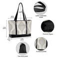 thumbnail image 2 of FORMRS Canvas Laptop Tote Bag for Women with 15.6" Computer Compartments Shoulder Handbag, Light Gray Pattern, 2 of 7