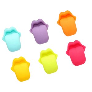 Tongue Drink Marker for Glasses Wine Glass Charm for Cocktails Champagne Martinis Drink Glasses Drinks Identifier Marker