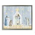 thumbnail image 5 of Stupell Industries Nativity Barn Stable Christmas Holiday Rustic Scene Luster Gray Framed Floating Canvas Wall Art, 24x30, by Andi Metz, 5 of 5