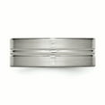 thumbnail image 3 of Titanium Grooved 8mm Brushed and Polished Band Size 14, 3 of 6