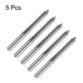 thumbnail image 3 of Uxcell 5 Pack CNC V Bit 60 Degree 1/8" Shank 0.3mm Tip Engraving V Bits Chamfer End Mill, 3 of 7
