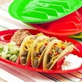 thumbnail image 3 of Ludlz Tacos Holder Plate Durable Easy to Clean Mexican Pancakes Corn Hot Dogs Cakes Toasts Food Tray for Home, 3 of 8