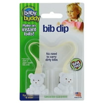 Baby Buddy Unisex Toddler Bib Clip - Turns Towels or Napkins into Instant Bibs, Cream, 1pk