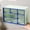 Blue, variant on Euahivb Six Compartment Drawer Desktop Storage Box, Clear Divided Jewelry Organizer Cabinet, Plastic Countertop Caddy for Trinkets Stationery and Small Cosmetic Items