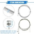 thumbnail image 6 of Unique Bargains Bike Brake Cable Housing Kit 98.43" Mountain Bicycle Brake Cable Wire Universal Silver Tone, 6 of 6