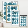 thumbnail image 4 of Designart 'Blue Aquamarine Circles Geometric Elements' Modern Framed Canvas Wall Art Print, 4 of 5