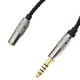 thumbnail image 4 of Cable adaptador de conector macho balanceado de 4,4 mm a conector hembra estéreo de 3,5 mm, cobre plateado Negro, 4 of 6