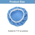 thumbnail image 2 of Uxcell 8pcs Car Polisher Bonnet Buffing Pad Micro-fiber for 7"-8" Car Buffer Bonnets Polisher, Light Blue, 2 of 6