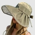 thumbnail image 2 of HJYCHN UPF 50+ Sun Hat with Wide Brim for Women Men Summer Outdoor Travel Foldable Lightweight Beach Sun Green One Size, 2 of 4