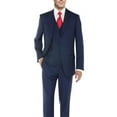 thumbnail image 5 of Mens Ticket Pocket Three Piece Db French Blue Modern Fit, 5 of 5