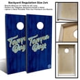 thumbnail image 3 of Skip's Garage Tampa Bay Vintage Baseball Solid Wood Cornhole Board Set, 3 of 6