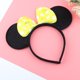 thumbnail image 2 of Diadema con orejas de ratón para niña, accesorios de fiesta de princesa para niña, banda para el cabello con moño y lunares, diadema para Halloween, cumpleaños y Navidad, 2 of 5