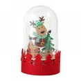thumbnail image 4 of 3pcs Elk Snowball With Glass Cover Santa Claus Snowball Christmas Decoration LED Lighting Wooden Ornament Christmas Gift, 4 of 7