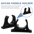 thumbnail image 3 of Raindrops Paddle Snaps for Kayak 1 Pair Rectangle Plastic Paddle Holder Clip Easy Installation Black 2.75x1.57x0.59in, 3 of 8