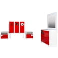thumbnail image 2 of Recamara Matrimonial Kessa Muebles Rojo, 2 of 15