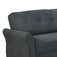 thumbnail image 2 of Sofa with Fabric Tufted Back and Flared Arms, Gray - Saltoro Sherpi, 2 of 5