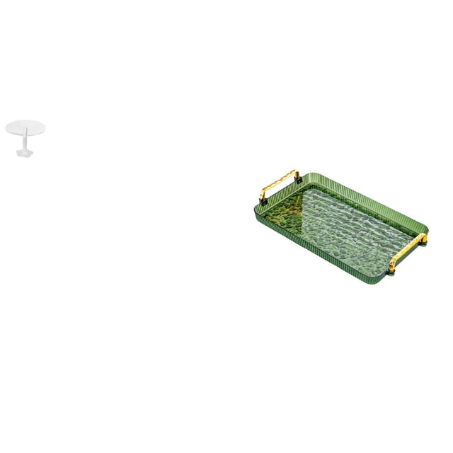 Mesa Redonda En Miniatura Para Casa De Muñecas Con Asa Para Jugar En El Jardín, Bandeja Para Guardar Joyas, Comedor, Dormitorio, Decoración De Fiestas.