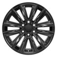 thumbnail image 2 of 22x10 4PLAY Wheel for GM-Ford-Dodge-Hummer 4P08 Brushed Black Rim Fits select: 2006-2008 DODGE RAM 1500, 2013-2022 RAM 2500, 2 of 5