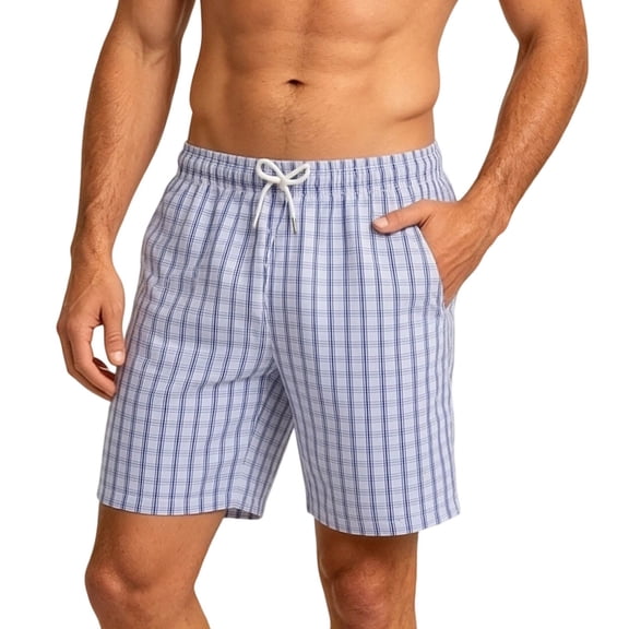 EOYWHK Mens Gym Shorts Breathable with Pockets Athletic Shorts for Men Soft Lightweight Breathable Casual Activewear for Men Blue, Size L