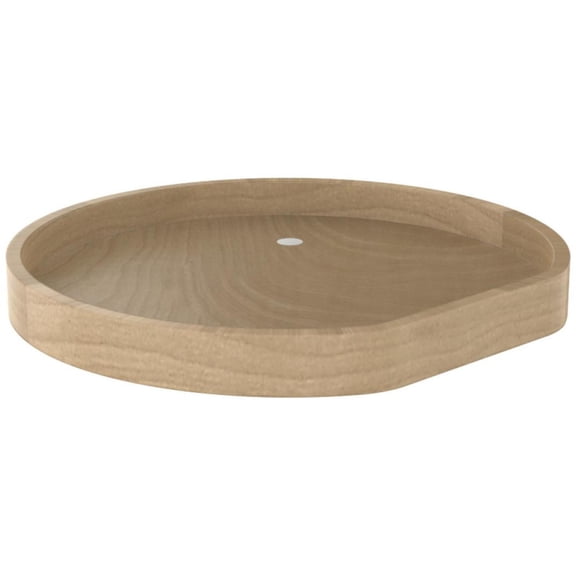 Rev-A-Shelf Banded Wood D Shape Lazy Susan