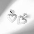 thumbnail image 3 of poptopping double heart earrings dangling heart drop earrings for women love heart dangle earrings valentines day mothers day gift, 3 of 7