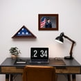 thumbnail image 6 of DECOMIL - Flag Display Case, 3'x5' (Not for Burial Flag), Solid Wood, Cherry Finish, 6 of 7
