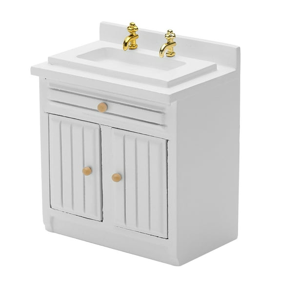 Emporium 1/12 Kitchen Fruit Sink White