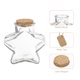 thumbnail image 3 of Uxcell 2 Pcs 12 oz/400ML Frascos de Vidrio Transparentes en Forma de Estrella con Tapa de Corcho, Cuerda y Etiquetas en Blanco para Decoraciones de Halloween, 3 of 5
