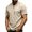 Khaki, variant on Men Short Sleeve Shirt – Mandarin Collar Lace Up Two Button Resort Style Extra Large Men Cropped T Shirts for Men Shirt Men Small Shirts Journey T Shirt Pack Mens T Shirts V Neck T Shirts