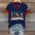 thumbnail image 7 of kaondbfi Summer Tops for Women Women's 250Th Anniversary Print V Neck T Shirt 250Th Anniversary Tshirt Patriotic Tee Womens Essentials Fashion Clothing, 7 of 7