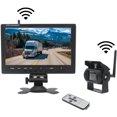 thumbnail image 1 of Cámara de respaldo inalámbrica para vehículos de 2,4 GHz Monitor LCD de 9 pulgadas para camiones, autobuses, vehículos recreativos, remolques, excavadoras 12V-24V Impermeable IP67 Ángulo 120��, 1 of 5