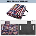 thumbnail image 6 of Pzuqiu American Flag & Bald Eagle Watercolor Pattern Quilted Golf Cart Seat Covers Easy to Install, Portable, Suitable for Outdoor, Fit for EZGO 2-Person Seat Carts, 6 of 9