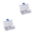 thumbnail image 2 of Riwesomey 100PCS Heavey Duty Zinc Plated Hair Pin Cotter R Clip Pin Hitch Tractor Lawn Mpver y caja de almacenamiento plata 2piezas Riwesomey CBP435537, 2 of 6