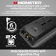 thumbnail image 3 of Protector contra sobretensiones Power Strip Monster Black Heavy Duty de 6 pies, 3 of 9