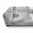 thumbnail image 3 of Saying Soft Flannel Fleece Throw Blanket, Be Who You Want to Be Message on Greyscale Circle Background, Cozy Plush for Indoor and Outdoor Use, 70" x 90", Pale Grey and Black, by Ambesonne, 3 of 6