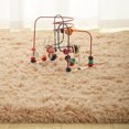 thumbnail image 6 of Soft Fluffy Area Rugs for Bedroom Kids Room Plush Shaggy Nursery Rug Furry Throw Carpets for Boys Girls, College Dorm Fuzzy Rugs Living Room Home Decorate Rug,Tan,1.3 x 2 Feet, 6 of 7