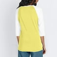 thumbnail image 4 of FNFYFH Womens Plus Size 3/4 Sleeve Raglan T-Shirt Color Block Baseball Shirts Tunic Tops, 4 of 4