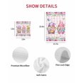 thumbnail image 7 of Spring Gnomes Kitchen Dish Towels for Drying Dishes Set of 2, Botanical Flowers Leaf Pink Buffalo Check Waffle Weave Microfiber Hand Tea Bathroom Towels Quick Dry & Absorbent Towel 15.7x23.6, 7 of 7