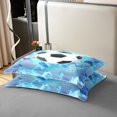 thumbnail image 4 of Erosebridal Soccer Football 100% Cotton Duvet Cover Twin Size,Geometry Gradient Bedding Sets Twin Size,Sports Theme Decor,Reversible,Breathable,2pcs(No Comforter), 4 of 6