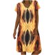 thumbnail image 1 of Vestido largo hasta la rodilla con cuello en V y manga corta con estampado cómodo e informal a la moda para mujer Pompotops  ghjkhdj14282, 1 of 8