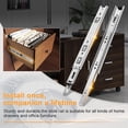 thumbnail image 3 of Drawer Slide YENUO, 14 pulgadas, extensión completa, 100 libras, par blanco, 3 of 6