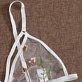 thumbnail image 2 of Gibobby Conjunto de lencería Ropa Interior Divertida para Mujer, Escote En V Profundo, Encaje Sexy, Vestido Transparente, Vestido para Conjuntos De Lencería(Blanco, CH), 2 of 5