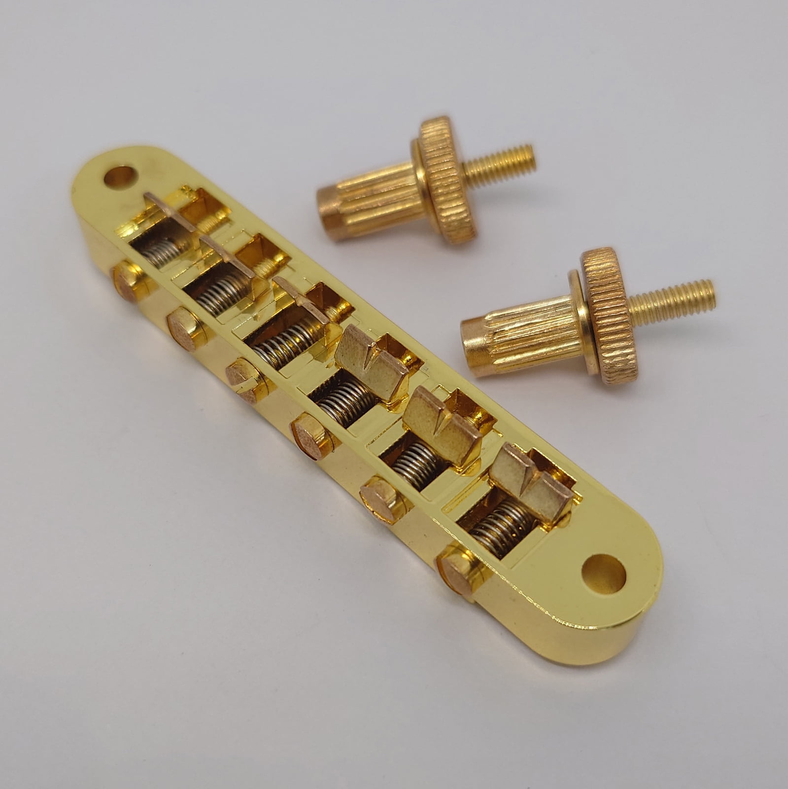 Tune-O-Matic Guitar Fixed Saddle Bridge Tailpiece 1 Set Gold for ABR-1 LP LP Electric Guitars Replacement Parts