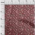 thumbnail image 1 of oneOone Cotton Cambric Maroon Fabric Florals Diy Clothing Quilting Fabric Print Fabric By Yard 42 Inch Wide, 1 of 1