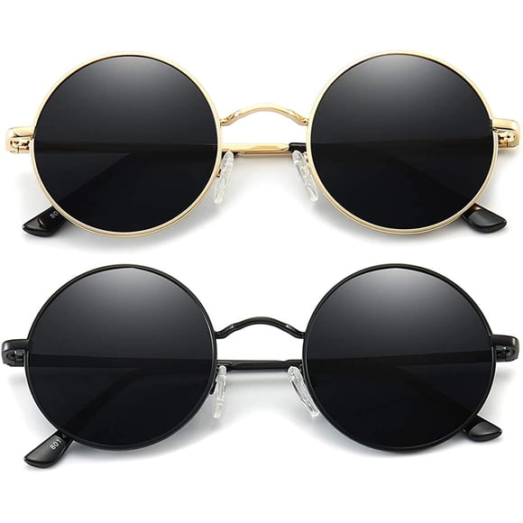 Gafas de sol polarizadas redondas vintage John Lennon para hombre y mujer