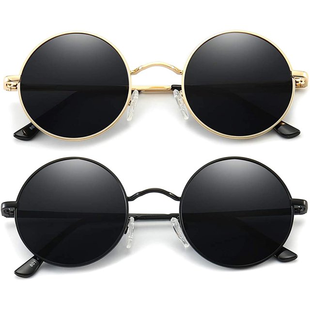 Gafas de sol polarizadas redondas vintage John Lennon para hombre y mujer