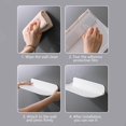 thumbnail image 4 of Wall-Mounted Foldable Shelf, No-Drill Bathroom Organizer Rack for Towels or Toiletries, 4 of 6