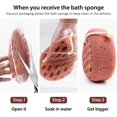 thumbnail image 5 of Esponja de baño, esponja para el cuerpo de Loofah, esponja de limpieza para la ducha, esponja para el uso de la ducha (2 piezas) Feliz Sencillez, 5 of 5