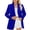 A_ Blue, variant on Women's Casual Long Sleeve Lapel Blazers Oversized Button Work Office Suit Jacket Dressy Business Attire Green XXXL